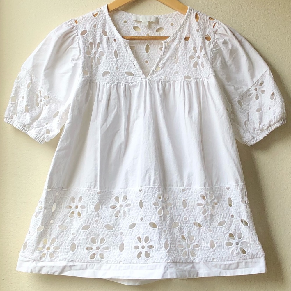 Eri + Ali Rodin Eyelet White Blouse - XS - Picture 5 of 15